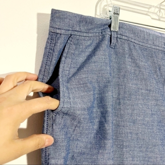 Talbot's Girlfriend Chino 100% Cotton Pants Women's 10 Light Blue Pockets EUC - Picture 10 of 15